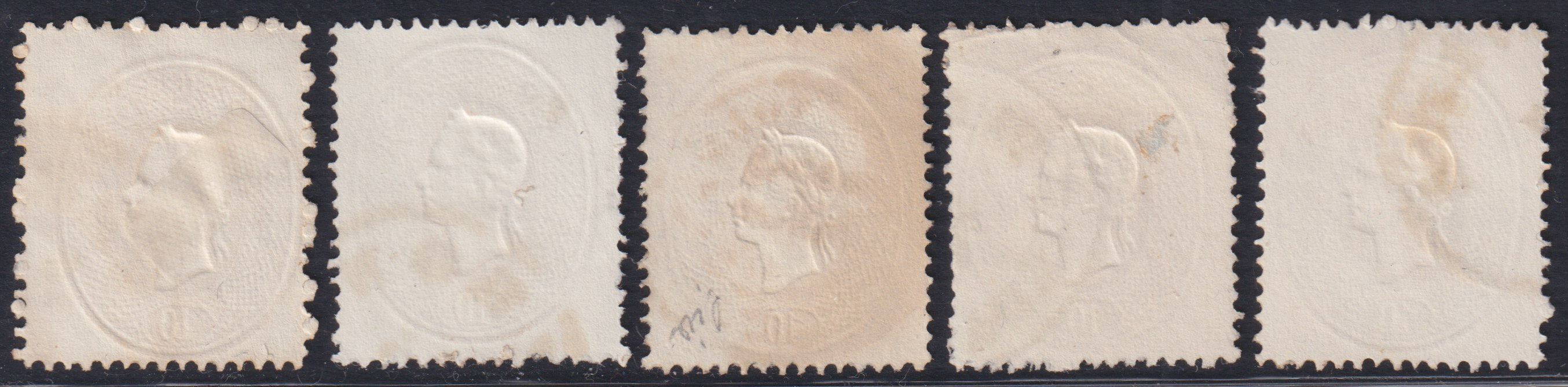 1863 - Lombardo Veneto, IV issue s.15 brown, used (40)