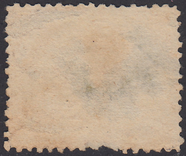 PV1298- 1868 - III emissione c. 40 giallo arancio su carta lucida da fogli da 120 esemplari, usato (29g).