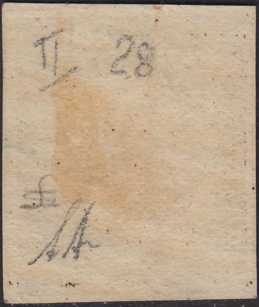 1859 - 1 brown olive grain II table paper of Naples new with original gum (4b) 