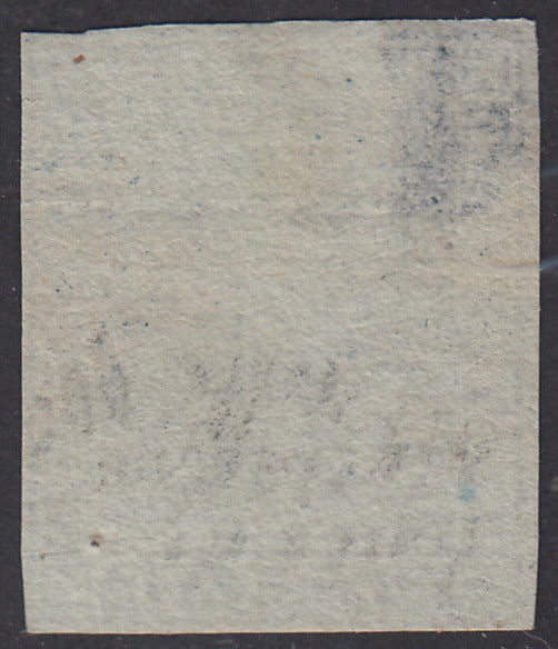 Tos146 - 1851 - Leone di Marzocco, 9 purplish brown crazie on gray paper and crown watermark used with red cancellation (8).