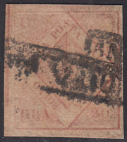 1858 - Kingdom of Naples 20 grana brownish pink I table used with original cancellation (12)