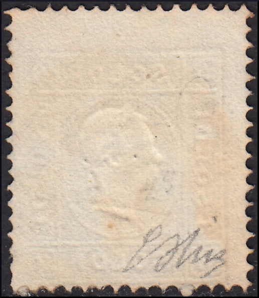 PV702 1861 - Lombardo Veneto Standard newspapers of the third issue s. 1.05 black gray used on small fragment (10g)