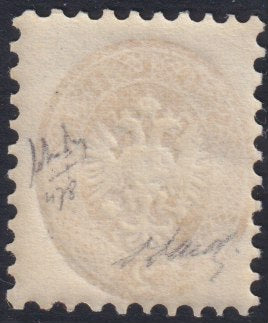 PV702 1861 - Lombardo Veneto Standard newspapers of the third issue s. 1.05 black gray used on small fragment (10g)