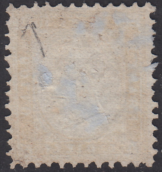 PV1958 - 1862 - Emissione Traforata, c. 10 giallo olivastro usato (1ba).