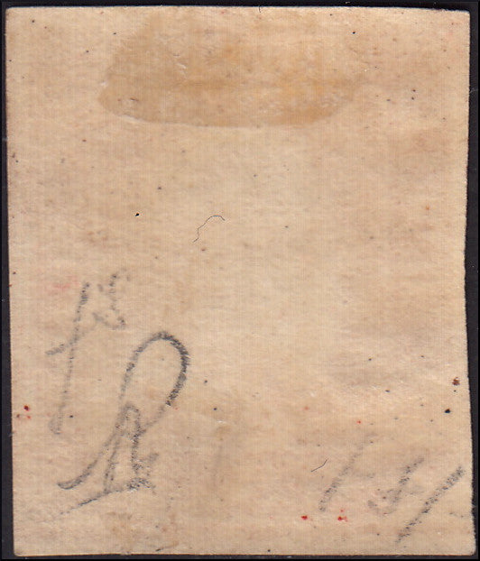 EBS28 - 1859 - 5 grana vermiglio vivo II tavola carta di Palermo nuovo con gomma. (11a).