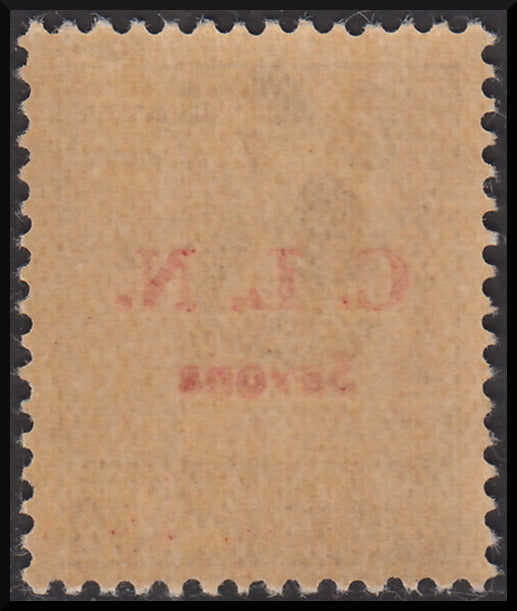 CLN86 - 1945 Monuments Destroyed c. 10 brown with CLN Savona overprint in red, "small dot after C" variety, new intact (2db)