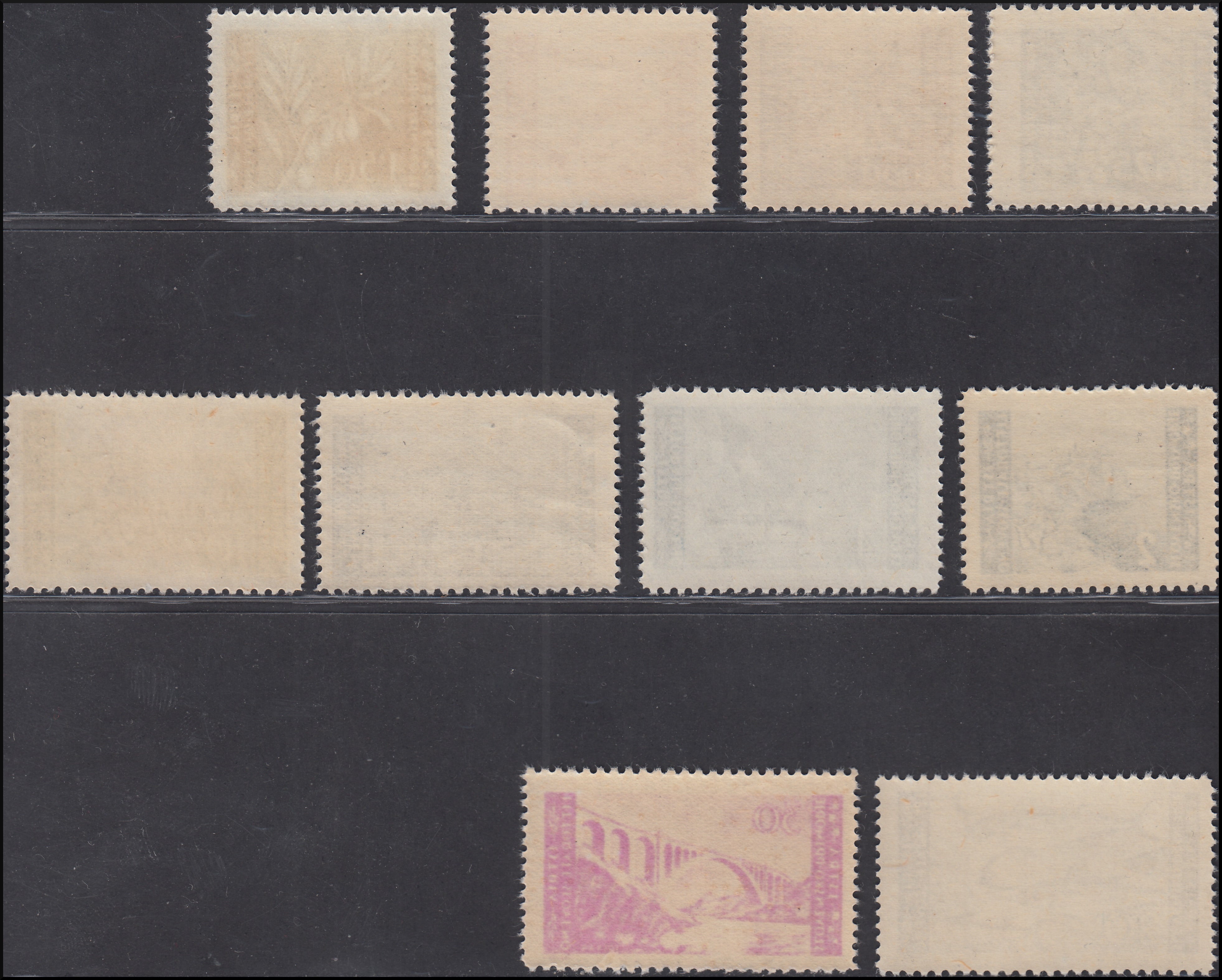 Bilingual issue, fish from the previous issue overprinted, cpl series. of 2 new copies (61, 62)