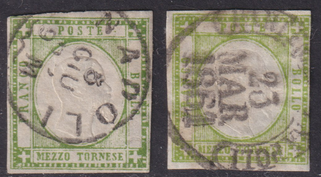 1861 - 1 black grain, copy with triple effigy, new with original rubber (19 AD). Cardillo certificate.