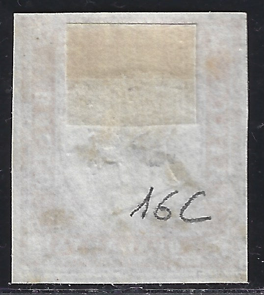 F17-136 - 1860 - Effigie di Vittorio Emanuele II, IV emissione c. 40 rosso usato (16C).