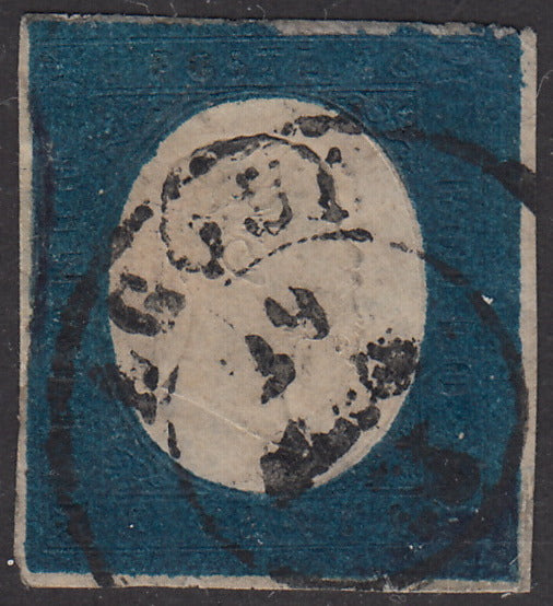 1853 - II issue c. 40 light pink used with TURIN postmark, no hidden defects. (6).