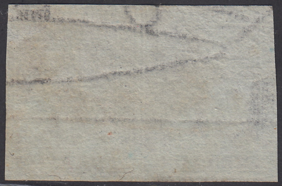 T99 - 1851 - Leone di Marzocco, 60 dark scarlet crazie on gray paper and crown watermark, used (9)