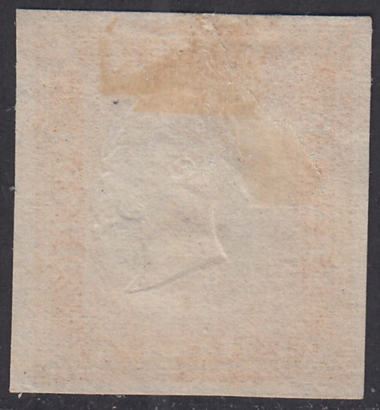 Sard288 - 1861/63 - Stampa di prova del c. 80 giallo nuova con gomma originale, (17Da, varietà).