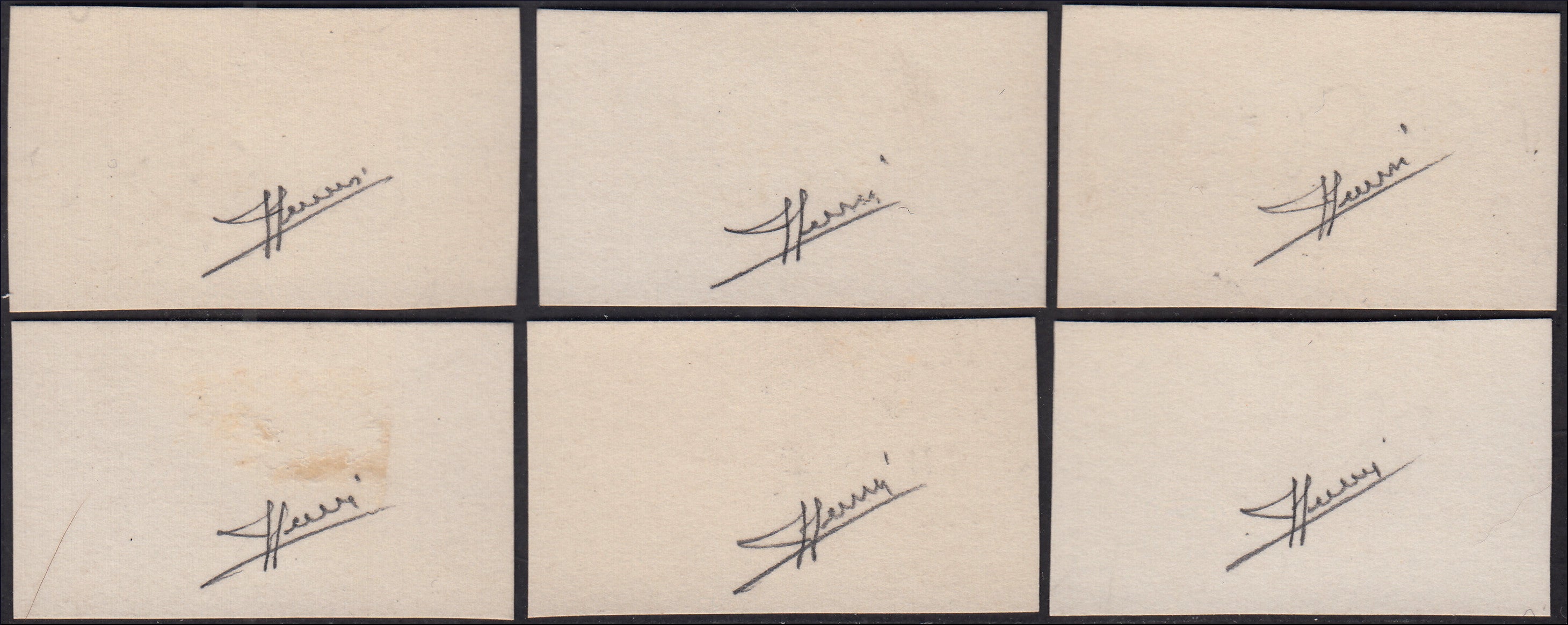 PP1063 - 1931 - Saint Anthony, six essays of c. 20, c. 25. c. 30, c. 50, c. 75 and L. 1.25 on photographic paper, not perforated with black printing. Rare. (292/97 Essays):