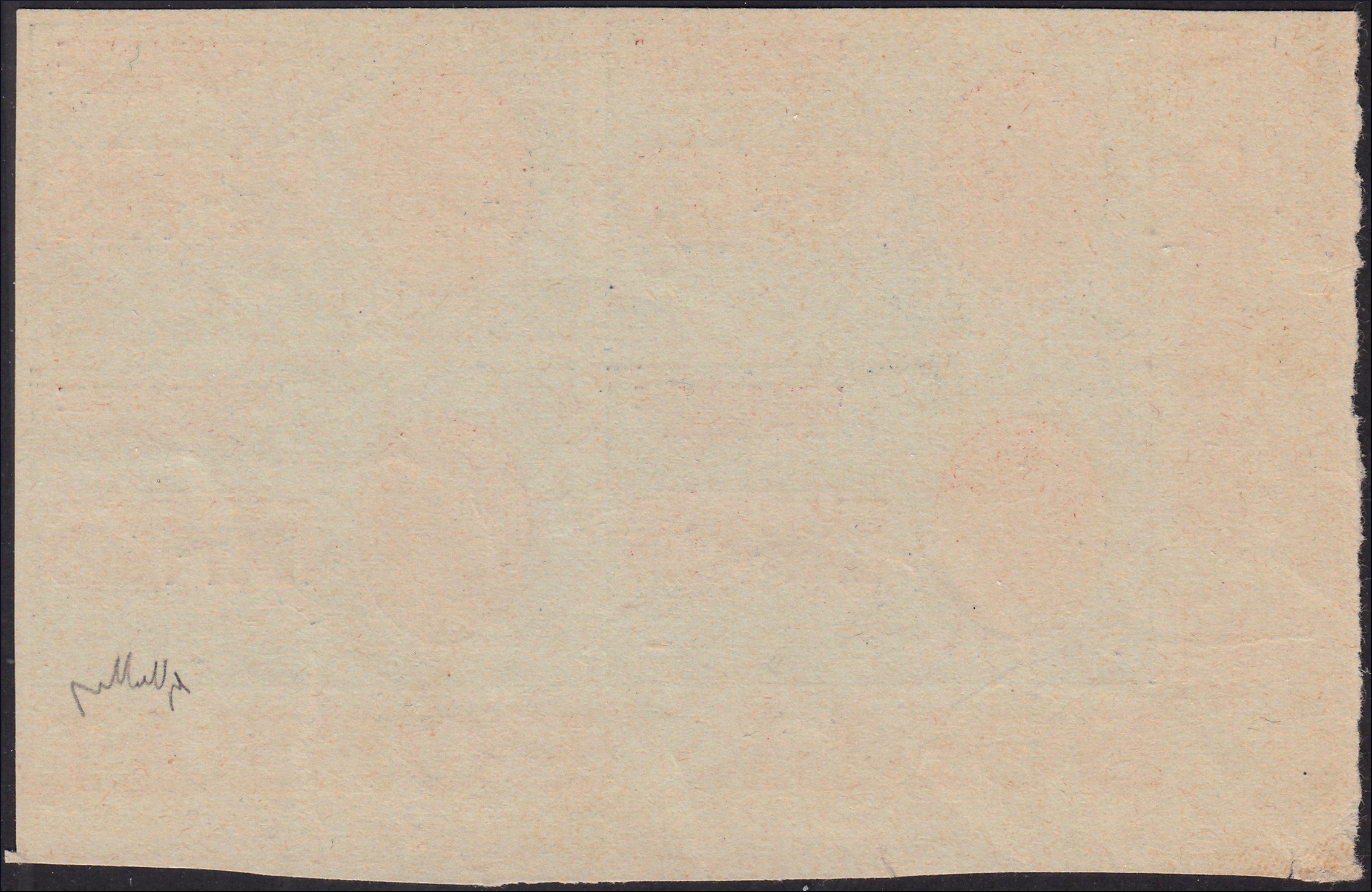 PP1056 - 1922 - L. 1.20 blue and red, machine proof from the only known sheet of 50 copies, block of four new, non-gummed copies. Gorgeous. (E8, test).