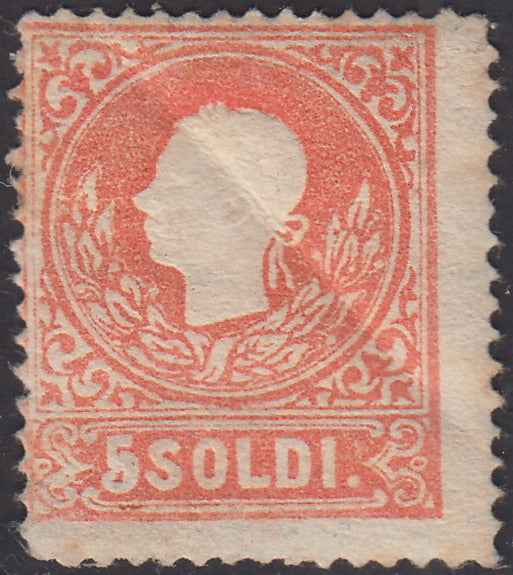 1863 - Lombardo Veneto, IV issue s.15 dark brown, used (40a)