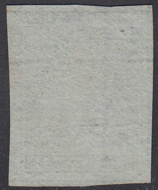 Tos146 - 1851 - Leone di Marzocco, 9 purplish brown crazie on gray paper and crown watermark used with red cancellation (8).