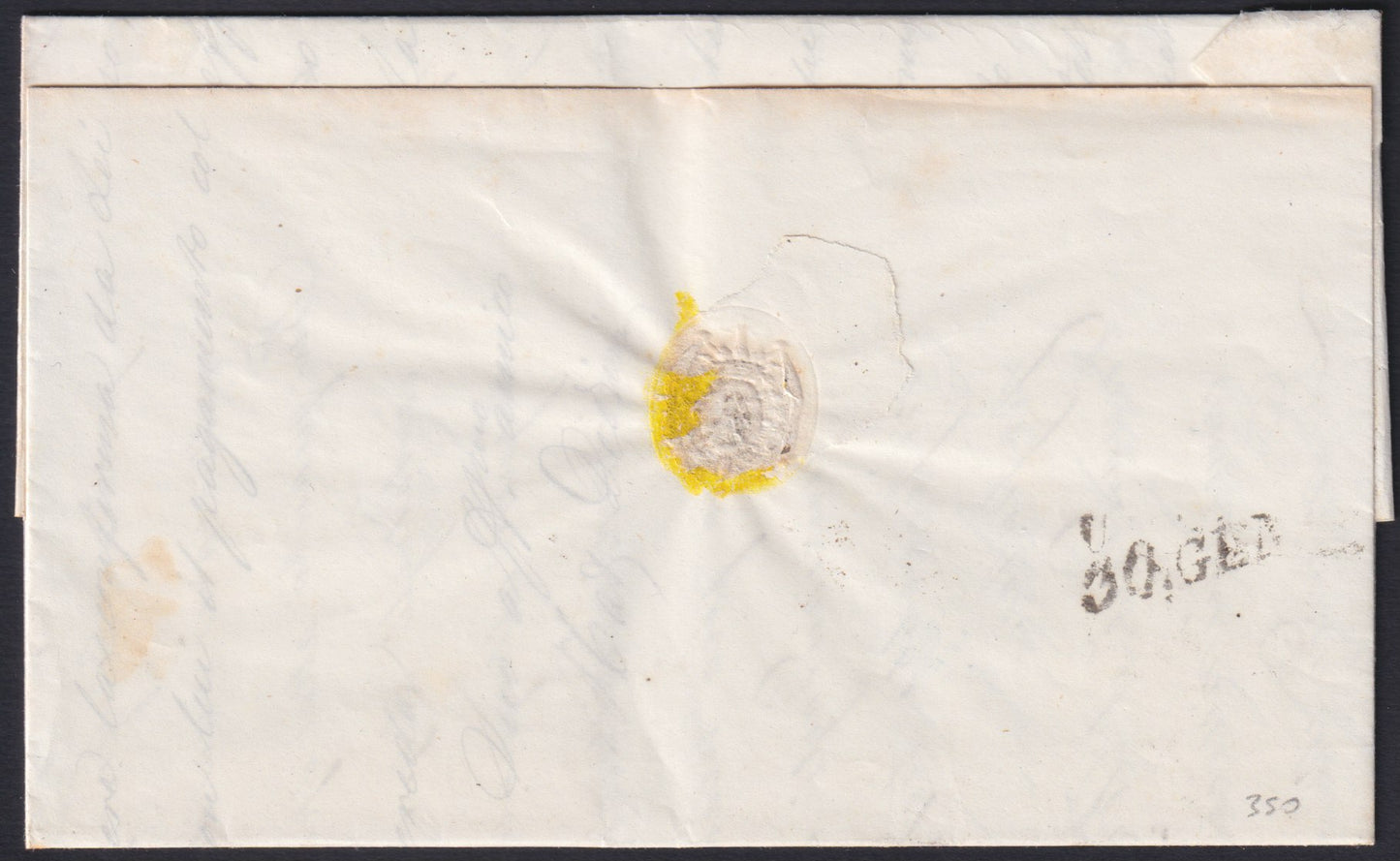 F8_5 - 1864 - Lettera spedita da Venezia per Udine 29/1/64 affrancata con IV emissione 10 soldi azzurro (39)