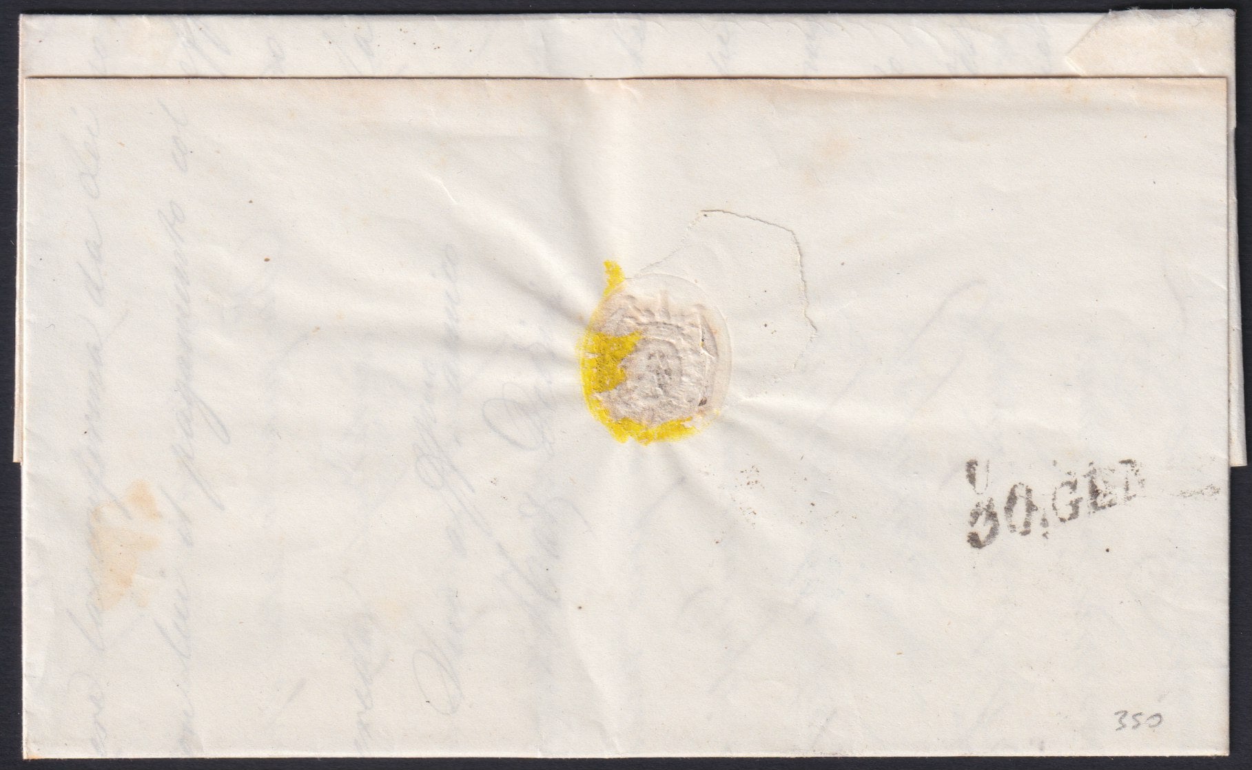 F8_5 - 1864 - Lettera spedita da Venezia per Udine 29/1/64 affrancata con IV emissione 10 soldi azzurro (39)