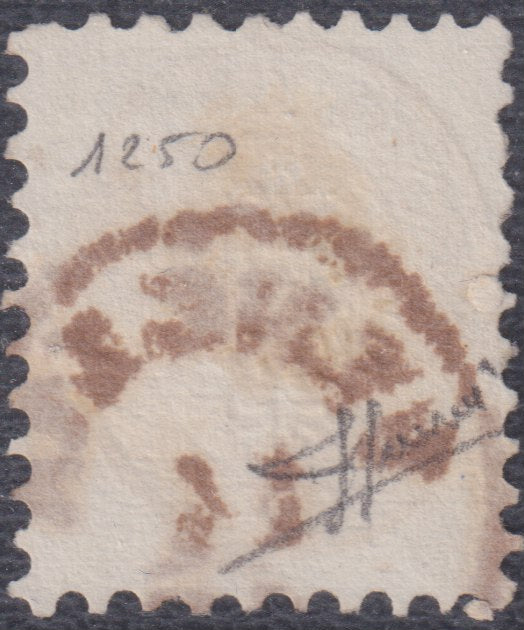 1858 - Lombardo Veneto, newspaper stamps 2nd issue effigy of the 1st type (s. 1.05) blue used (8)