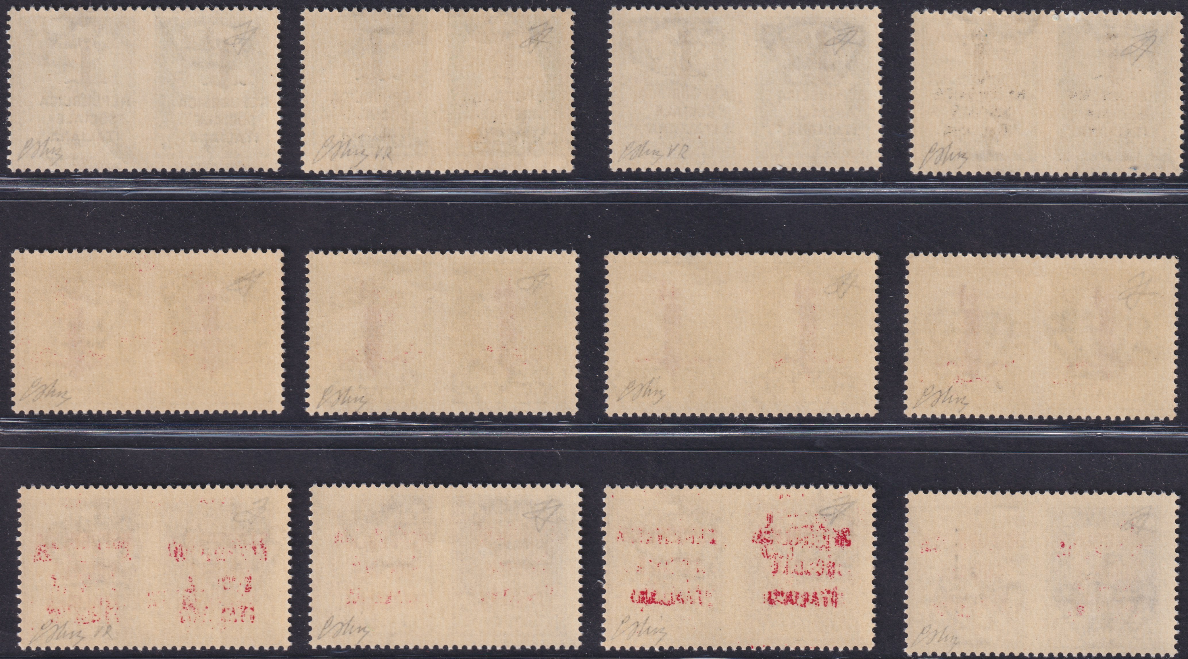 FF213 - 1944 - Propaganda di Guerra, soprastampa sulle due sezioni, tiratura di VERONA serie completa di 12 esemplari nuovi gomma integra (49/60)