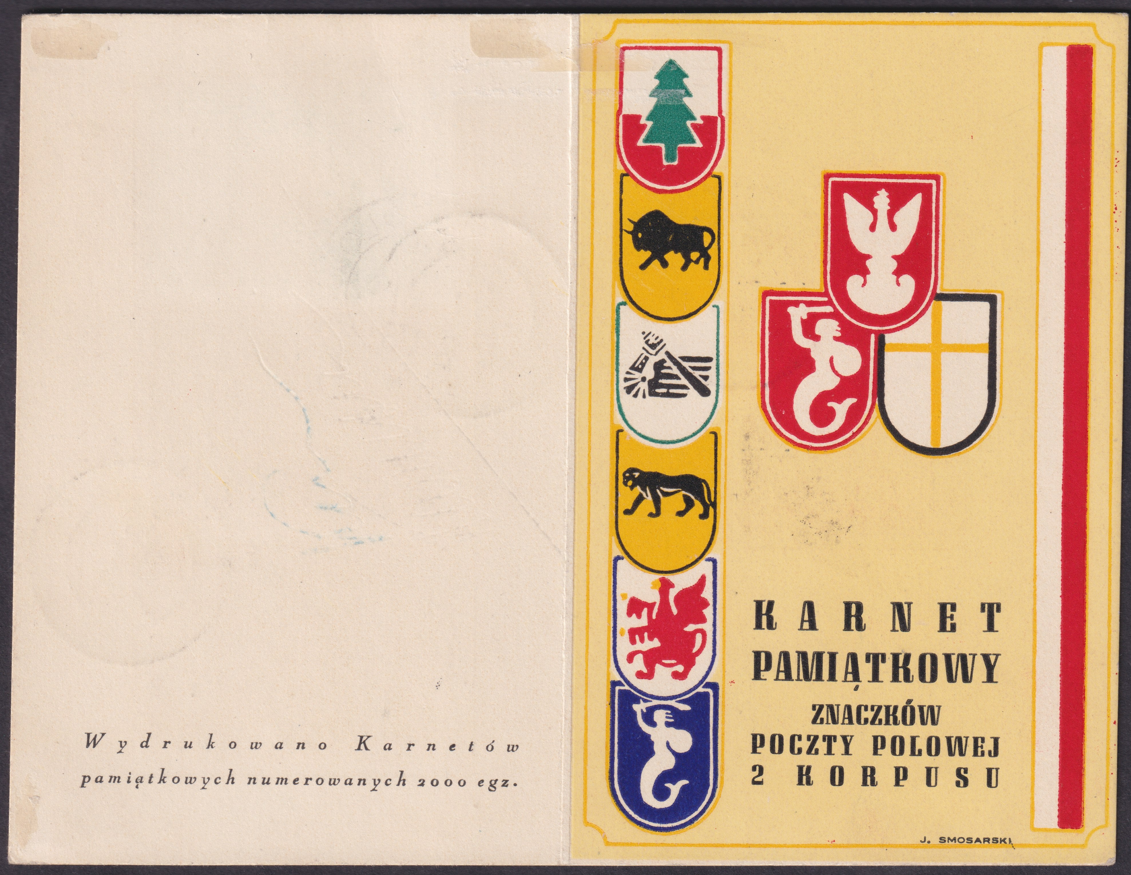 FF221 - 1946 - Corpo Polacco, prima emissione usata su cartoncino commemorativo (1/4)