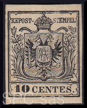 Yo emito, c. 5 amarillo ocre con contraimpresión invertida, usado (13)