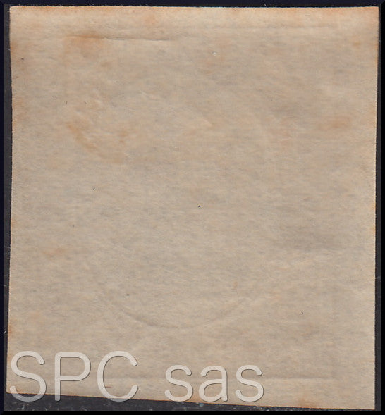 FY692 - 1859 - IV emissione c. 80 giallo limone olivastro nuovo con gomma e senza effigie sovrana (17Ab)