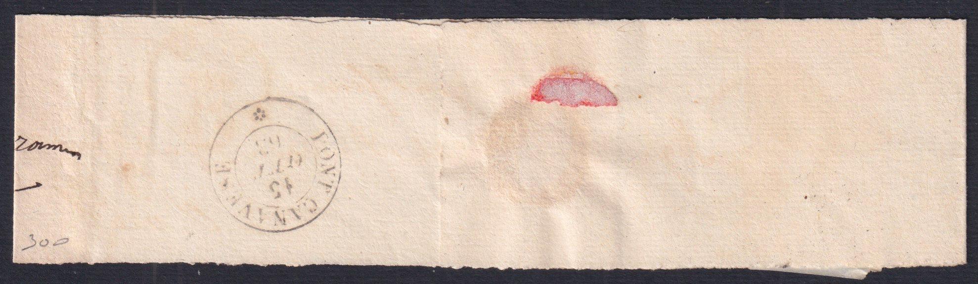 Fascetta - 1863 - Fascetta di rivista affrancata con Sardegna c. 5 + Regno c. 15 azzurro IVREA-Pont Canavese 14/10/63 (13E + 13)