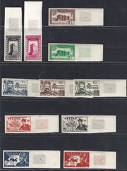 Fezzan3 - 1948 - Occupazione francese, prima emissione per il Fezzan non dentellata nuova integra (16/26).