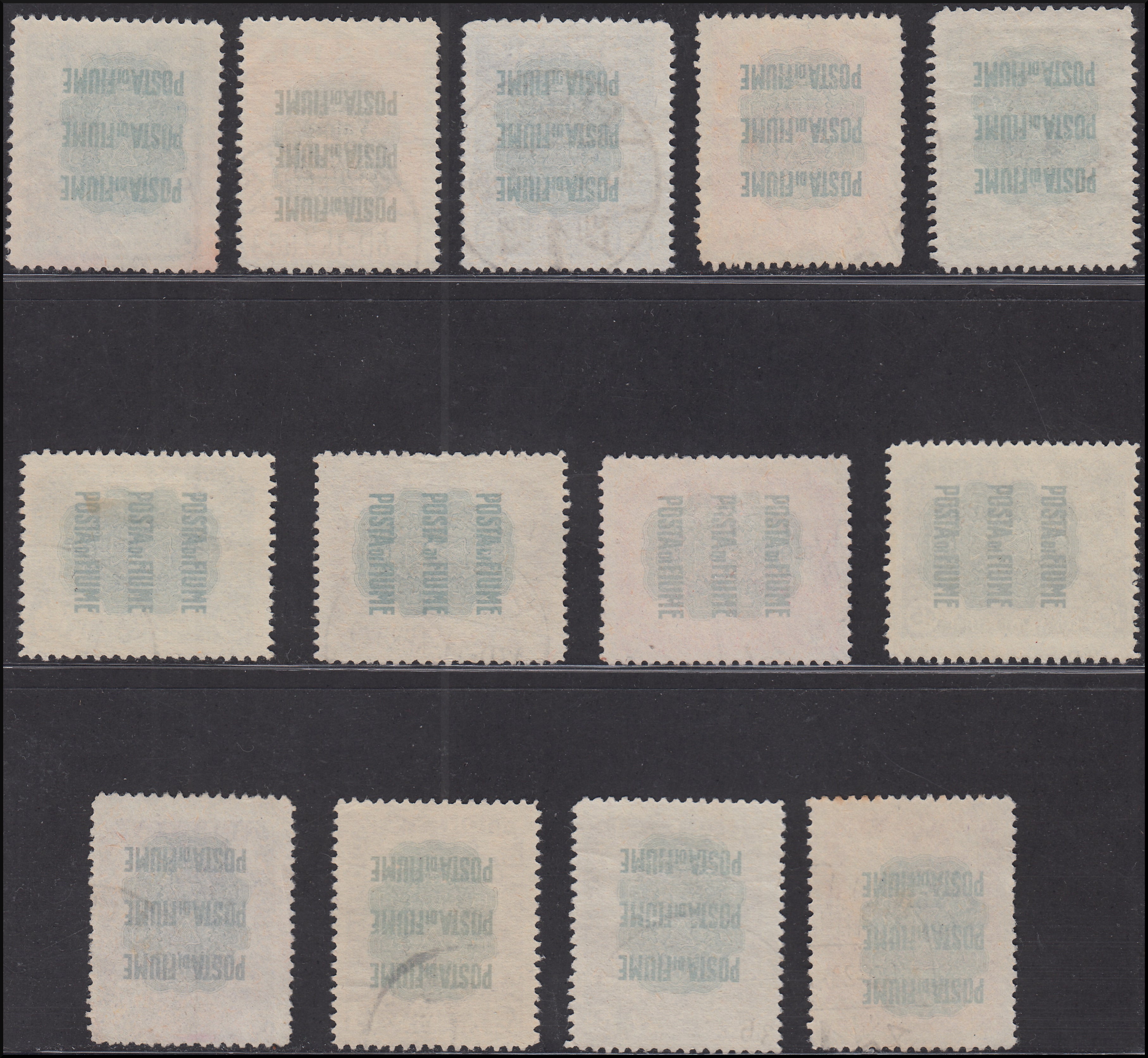 Fiume145 - 1920 - Pro Fondazione Studio, seconda serie soprastampata usata (99/111)