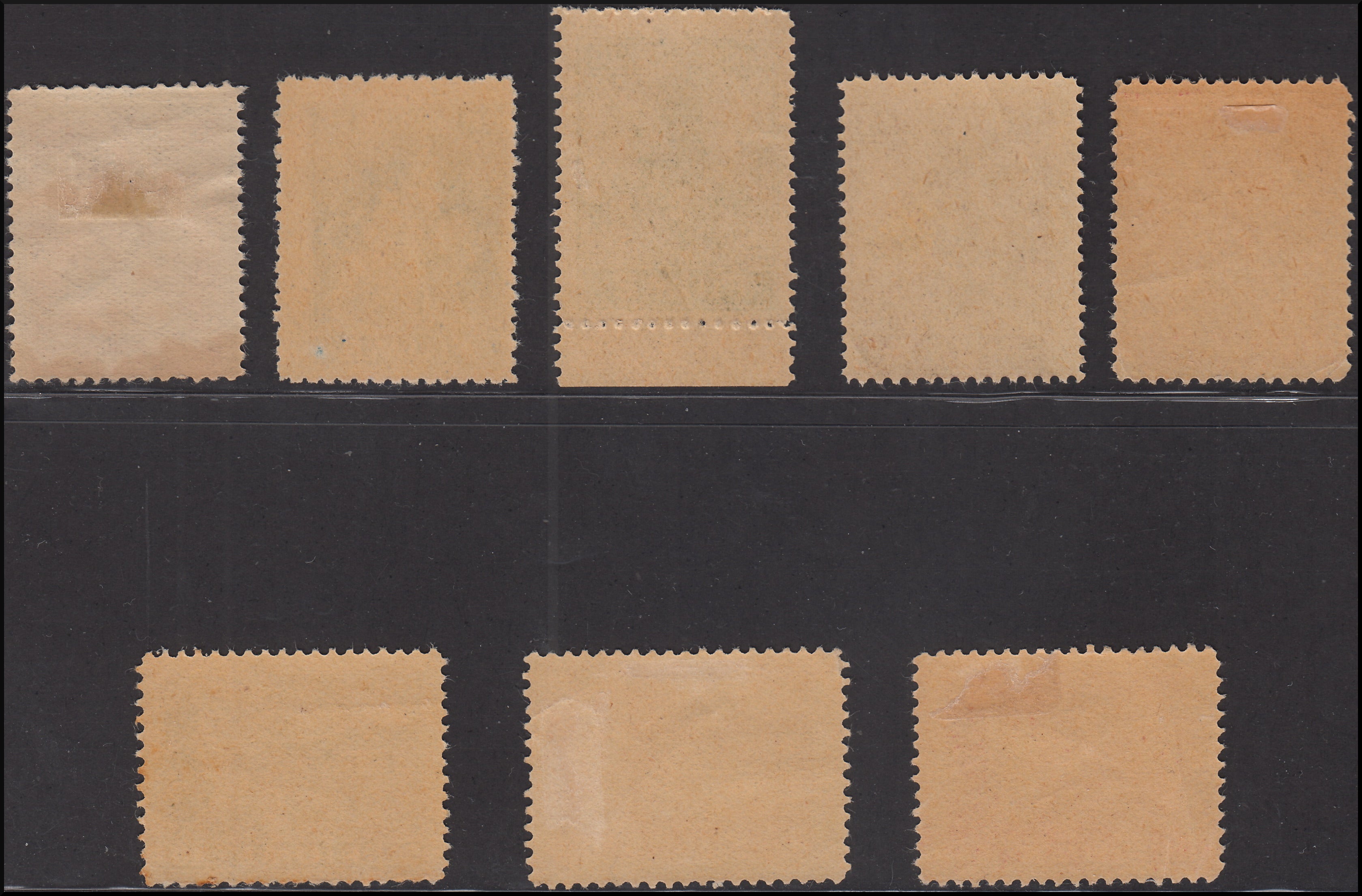 Fiume201 - 1919 - Allegories and Views, type "A" paper, series of 8 new values ​​with original gum (A35/44 + A48)