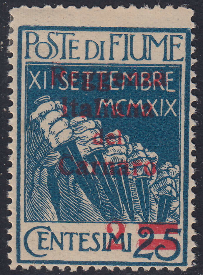 Fiume 1920 - Legionaries of Fiume, complete set of 4 new stamps with original rubber (127/130)