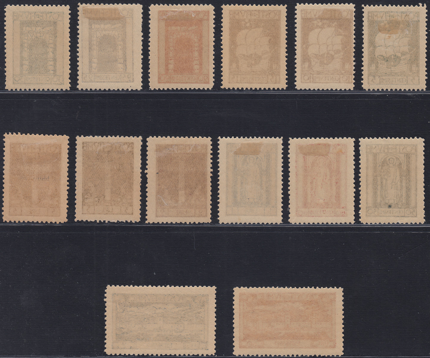 Fiume424 - San Vito and various subjects, complete set of 12 values ​​+ 2 new espressos with original rubber (190/201+E7/8)