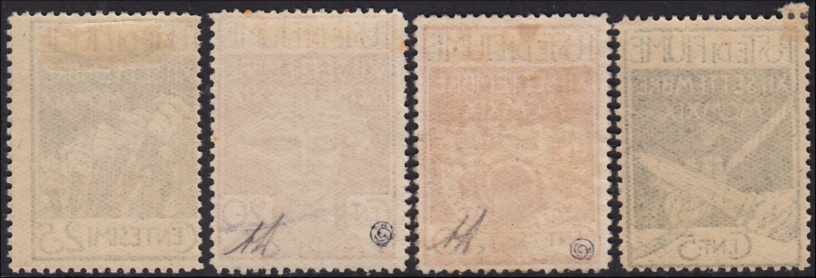 Fiume43 - 1920 - Legionari di Fiume, serie completa di 4 valori nuovi con gomma originale (127/130)