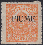 ZZ760 - Hungarian stamp from the Reapers series, 6 blue-green fillers with FUME (instead of FIUME) overprint, new (7d)