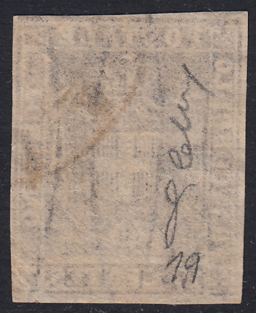 GPT5 - 1860 - Scudo di Savoia sormontato da Corona Reale, c.10 bruno usato. (19)