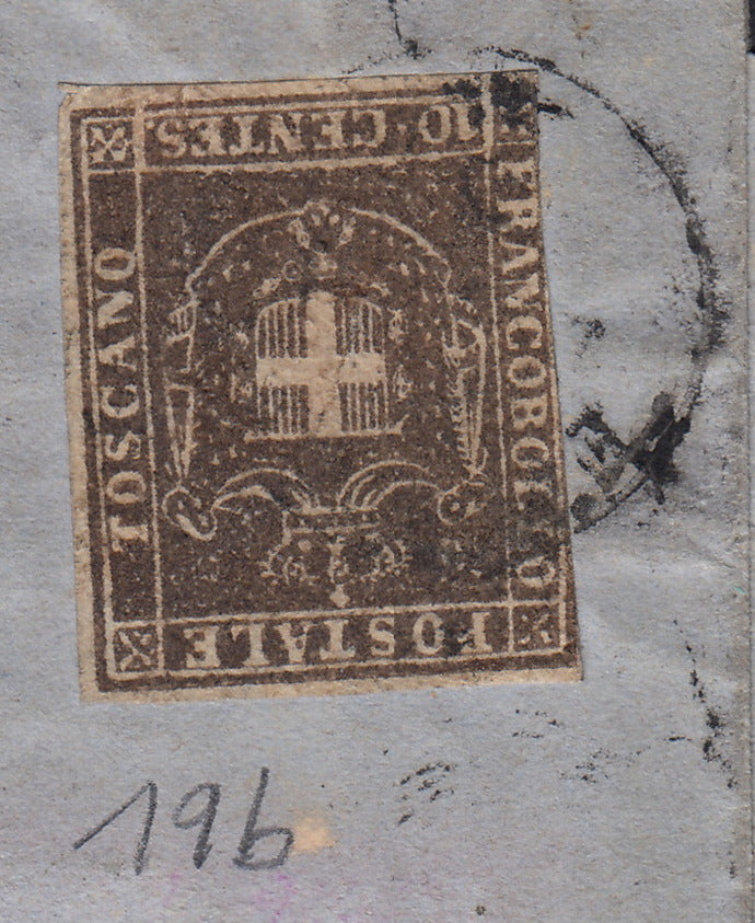 IV issue c. 10 dark chocolate brown I table pair used (14Ce)