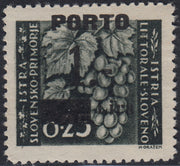 Bilingual issue, fish from the previous issue overprinted, cpl series. of 2 new copies (61, 62)