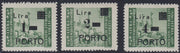 Bilingual issue, fish from the previous issue overprinted, cpl series. of 2 new copies (61, 62)
