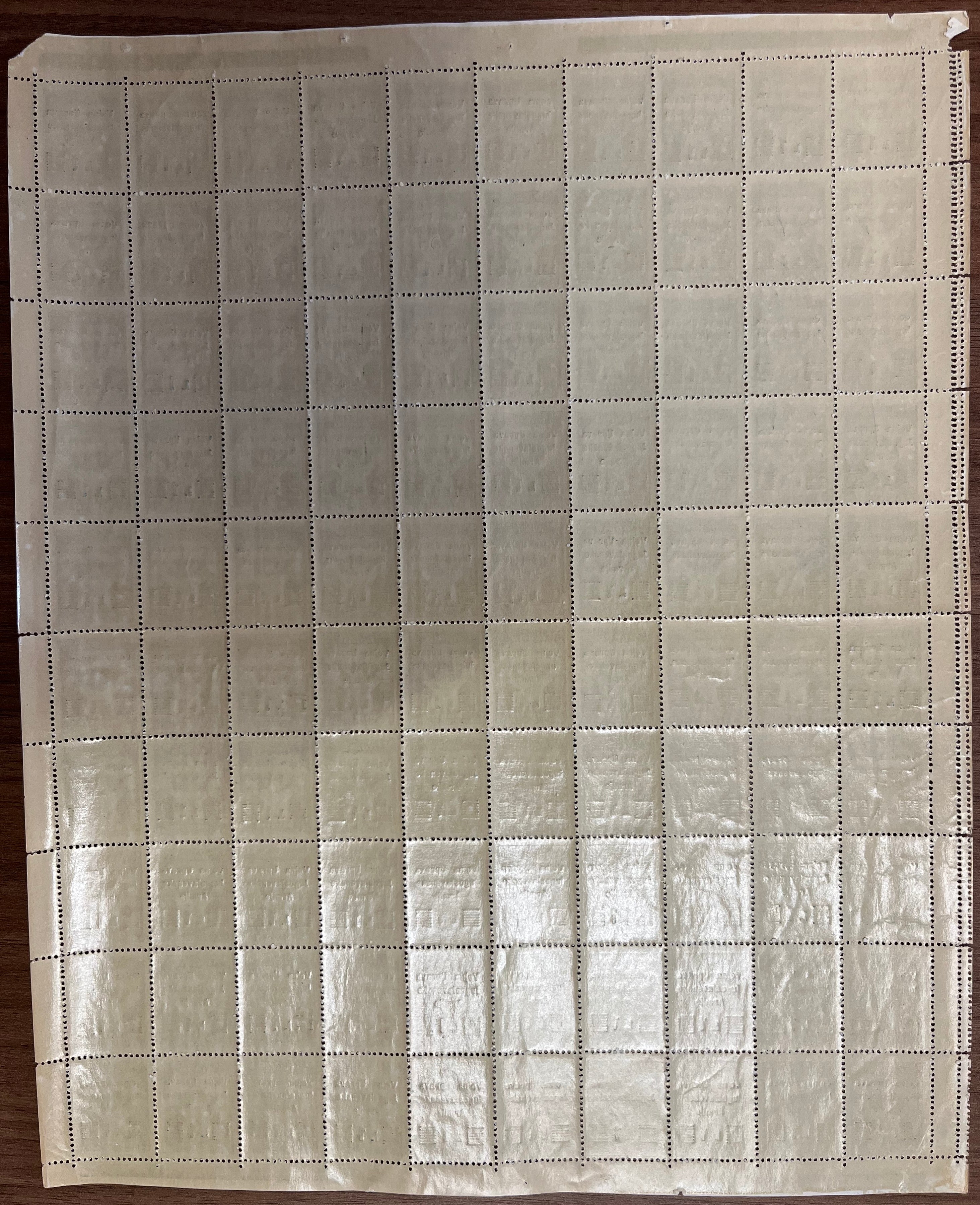 LS29 -1947 - Amministrazione Militare Jugoslava, segnatasse serie completa in fogli da 100 esemplari