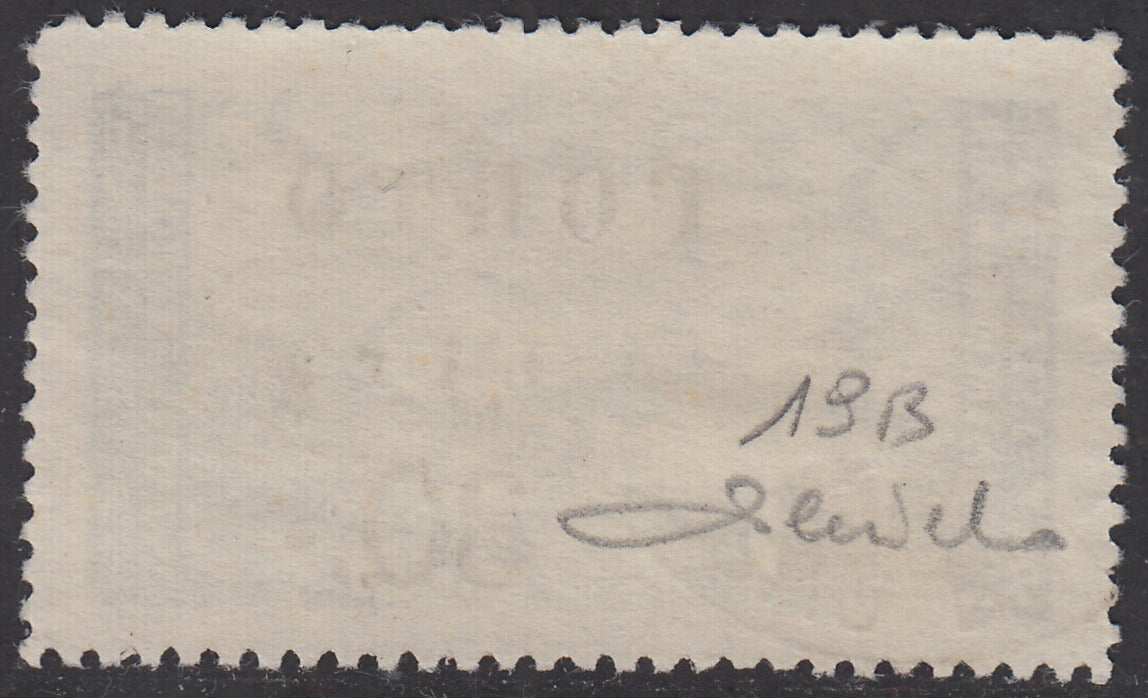 LS8 - 1946 - Segnatasse soprastampate con cifre sottili, 30L. su 20L. azzurro usato (19B)