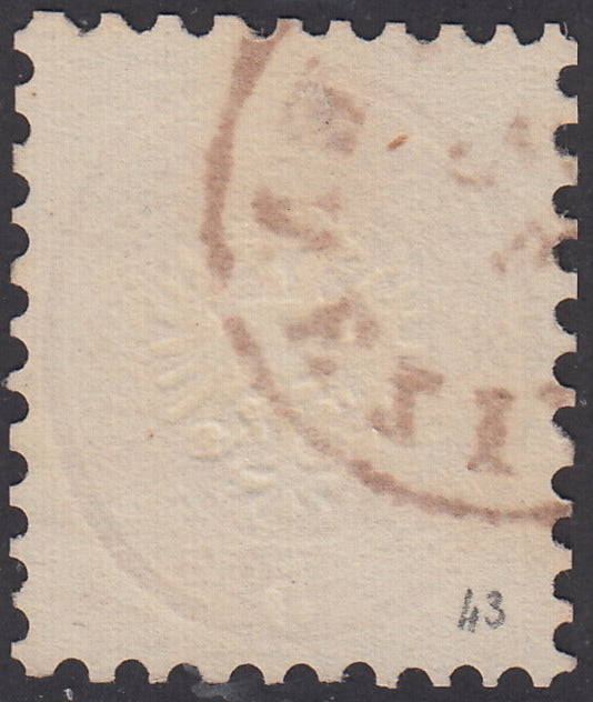 LV131 - 1864 - V emissione s. 5 rosa dentellatura 9 1/2 usato VENEZIA (43)