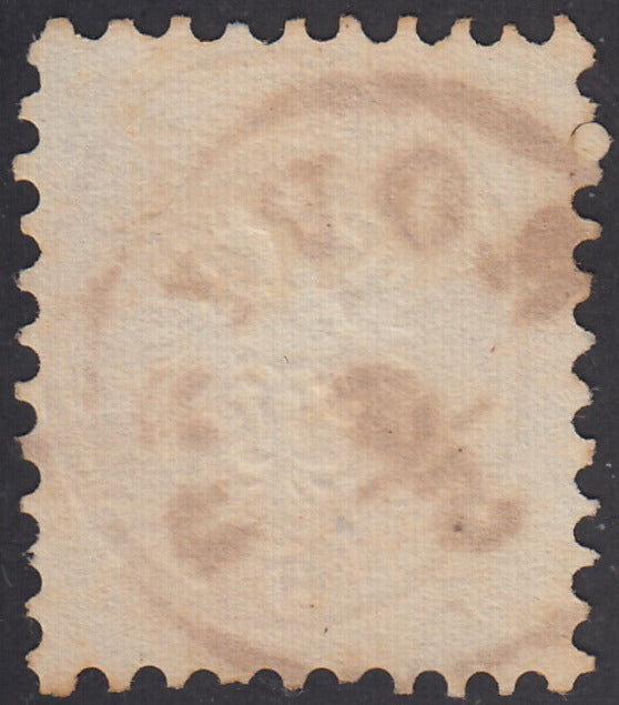 LV132 - 1864 - V emissione s. 5 rosa dentellatura 9 1/2 usato ROVIGO (43)