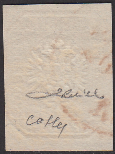 I issue, c. 5 ocher yellow with reversed counterprint, used (13)