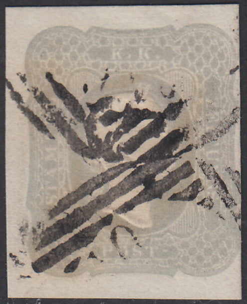 I issue, c. 5 ocher yellow with reversed counterprint, used (13)