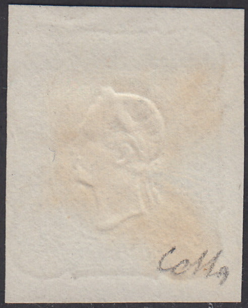 I issue, c. 5 ocher yellow with reversed counterprint, used (13)