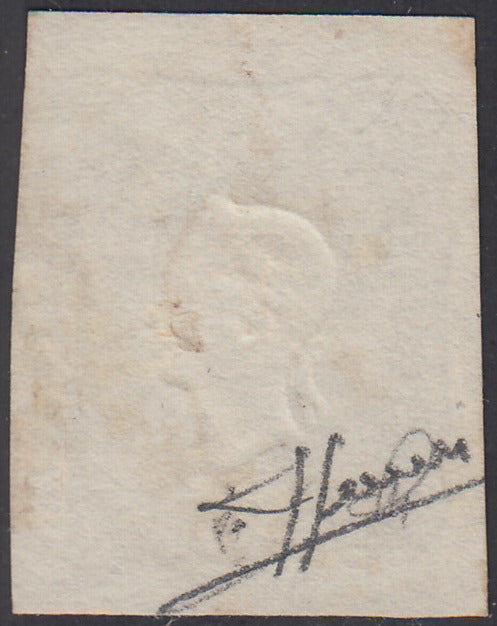 I issue, c. 5 ocher yellow with reversed counterprint, used (13)