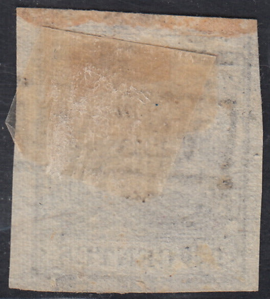 LV257 - 1850 - I emissione c. 10 nero intenso usato (2d)