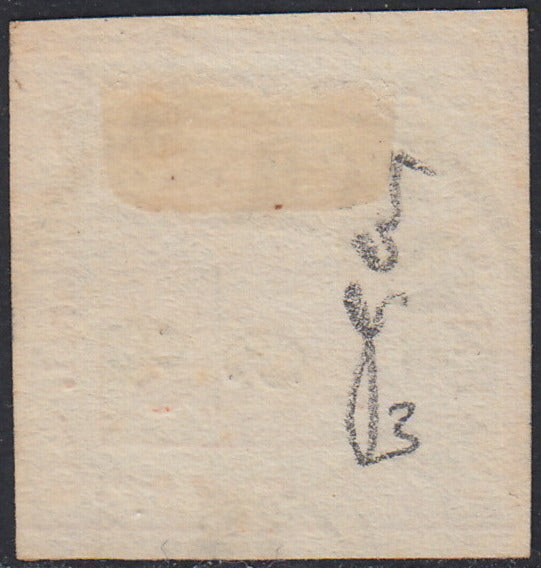 1858 - Postage due for newspapers, 4 kr. Dull red used on newspaper scrap (4)