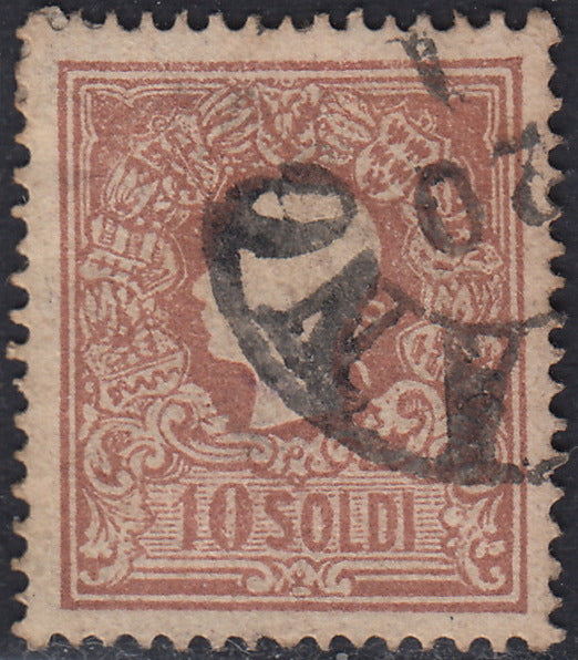I issue, c. 5 ocher yellow with reversed counterprint, used (13)